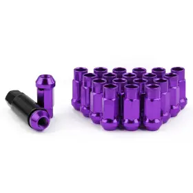 Ln031-pp-12 Batu 1.5-us New Purple 20pcs Forged Steel Racing Wheel Lug Nuts 47mm Open End M12 X 1.5mm