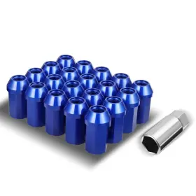 Lgnt-023 Bezt 20pcs Blue Engineering M12 X1.5 25mm Od/ 42mm Height Closed End Lug Nuts Set