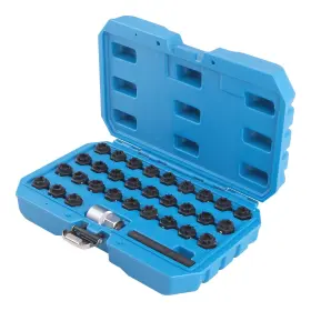 T67159 Bfo 32pcs Anti-theft Wheel Lock Lug Nuts Removal Socket Tool Fit For Mercedes Benz