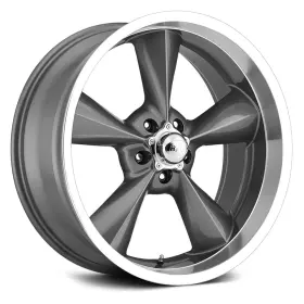 570-5114-00 Bg Rod Works Old School Wheel 15x7 5x114.3 78.1 Gunmetal Single Rim