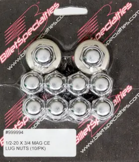 999994 Billet Specialties - 1/2-20 X 3/4 Mag Lug Nuts 10/pk