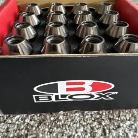 Bxac-00112 Blox 435 Lug Nut 12 X 1.5 Mm Set Of 16 -bxac-00112 Black Chrome