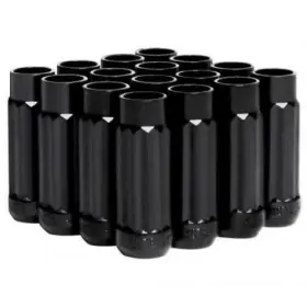 Bxac-00141-bk Blox Racing 12-sided P17 Tuner Lug Nuts 12x1.5 - Black Steel Set Of 16