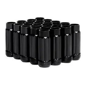 Bxac-00142-bk Blox Racing For 12-sided P17 Tuner Lug Nuts 12x1.5 - Black Steel Set Of 20