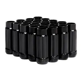 Bxac-00145-bk Blox Racing For 12-sided P17 Tuner Lug Nuts 12x1.25 - Black Steel Set Of 20