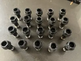 9-100000.1 Bmw 20 Black 14x1.25 28mm Conical Seat Wheel Lug Bolts Universal But Fits Bmw/mini 2