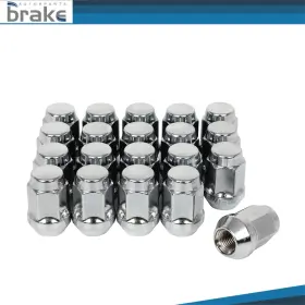 Br118172d Brakeautor 20 Pcs Closed End 7/16 Inch Bulge Acorn Lug Nut 13/16 Fits Chevrolet Suburban Jeep