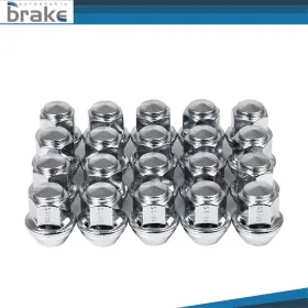 Br118181d Brakeautor 20 Chrome 12x1.5 Lug Nut For Ford Ranger Fusion Focus Ecosport Lincoln Mkc Mkz