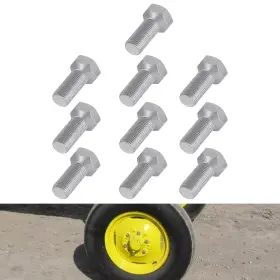 Buqp1047 Bu-auto Jd16 Wb916 Front Wheel Hub Lug Bolt 10pk 9/16-18 X 1-1/8 Inch For John Deere Tractor