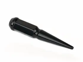 Wln-spk12125c-24 Bwa 2 Pcs 12x1.25 Spike Black Solid Steel Lug Nuts 4.5 Inches Tall