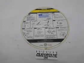 563.gm6m92 Cadillac Allante Spare Wheel Instruction Sheet Fits 87 88 89 90 91 92