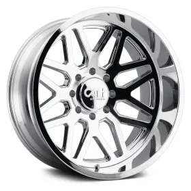 9115-22281c Cali Offroad 9115 Invader Wheels 22x12 -51 8x165.1 Chrome Rims Set Of 4