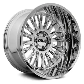 9116-24483c Cali Offroad 9116 Vertex Wheels 24x14 -76 6x139.7 106 Chrome Rims Set Of 4
