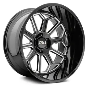 9117-2183bm Cali Offroad 9117 Auburn Wheel 20x10 -25 6x139.7 106 Black Single Rim