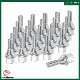 M12x1.25 Carbole 367993 Upgrade 20pcs Wheel Lug Bolts For 2014-2022 Jeep Cherokee 19mm Hex