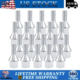 M12x1.25 Carbole 6511051 Wheel Studs Lug Bolts Conical Seat For 2014-2021 Jeep Renegade Cherokee