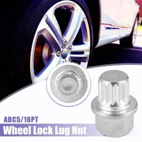 Abc5 Carpopart 782685719872 16pt Car Anti Theft Wheel Lock Lug Nut Screw Removal Key For Vw Audi