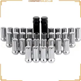 9989765 Carspartsaleclub 32 Pcs 7 Spline 14x1.5 Lug Nuts 2 Keys For Cadillac Escalade