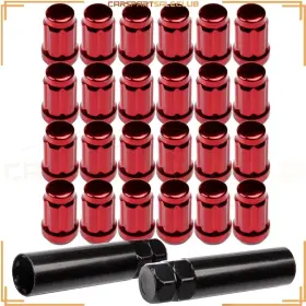 Pcs12x1.5 Carspartsaleclub 9993598 24 2key 6 Spline Drive Close End Lug Nuts For Toyota 4runner Avalon