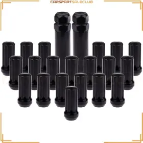 9993603 Carspartsaleclub 20pcs 7 Spline Lug Nuts 9/16-18 With 2 Keys For Dodge Durango 2004-2009