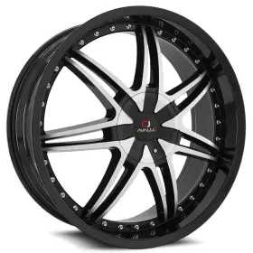 Clv-11a24905115120 Cavallo 18gbm Clv-11 Gloss Black Machined Face 24x9 18 5x120 5x115 Wheels Set Of Rims