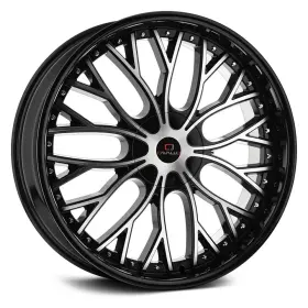 Clv-33208551121143 Cavallo 35bm Clv-33 Wheel 20x8.5 35 5x114.3 74.1 Black Single Rim