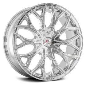Clv-37208551143120 Cavallo 35nc Clv-37 Wheels 20x8.5 35 5x120.65 74.1 Chrome Rims Set Of 4