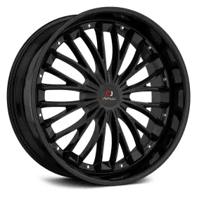 Clv-42208551081143 Cavallo 35gb Clv-42 Wheels 20x8.5 35 5x114.3 74.1 Black Rims Set Of 4