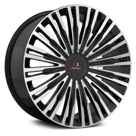 Clv-48228551143120 Cavallo 38bm Clv-48 Wheel 22x8.5 38 5x120.65 74.1 Black Single Rim