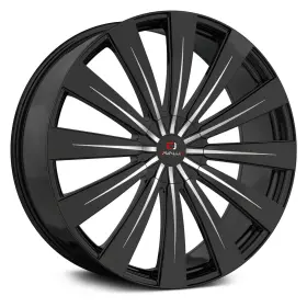 Clv-49249061351397 Cavallo 25bm Clv-49 Wheels 24x9 25 6x139.7 87.1 Black Rims Set Of 4