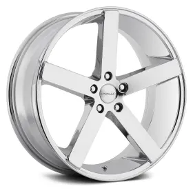 Clv-518805112 Cavallo 35nc Clv-5 Wheels 18x8 35 5x112 66.56 Chrome Rims Set Of 4