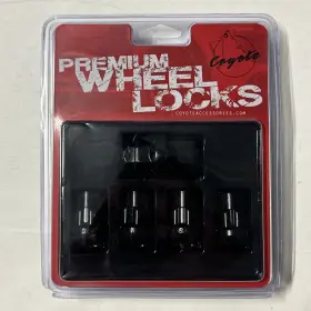 741142blk Cayote 810012850544 Premium Wheel Locks Lock/ Acorn 1/2 Black