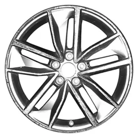 Alyay071u10 Cci For Audi Q3 16-17 Alloy Factory Wheel Double 5-spoke Machined And Medium Silver