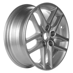 Alyfh076u20 Cci For Ford Fusion 10-12 Alloy Factory Wheel Double 5-spoke Silver 16x6.5