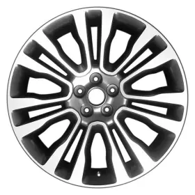 Alyfn043u79 Cci For Lincoln Continental 17 Alloy Factory Wheel 7 V-spoke Machined And Black Smoked
