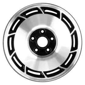 Alyge022l46 Cci For Chevy Corvette 84-87 Alloy Factory Wheel 10-slot Black W Machined Face