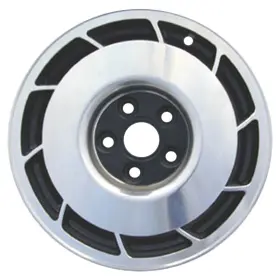 Alyge023l46u1 Cci For Chevy Corvette 84-87 Alloy Factory Wheel 10-slot Black W Machined Face
