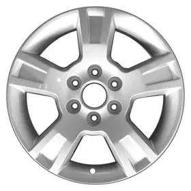 Alygo078u10 Cci For Gmc Acadia 07-15 Alloy Factory Wheel 5-spoke Silver W Machined Face 18x7.5