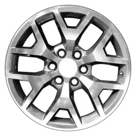 Alygq041u35 Cci For Gmc Yukon 14-17 Alloy Factory Wheel 6 Y-spoke Machined And Medium Charcoal Met