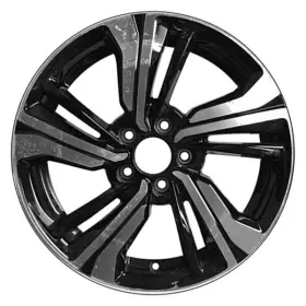 Alyhs094u45u1 Cci For Honda Civic 16-18 Alloy Factory Wheel 5 Double Spiral-spoke Machined And Black