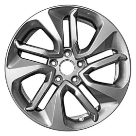 Alyht042u20 Cci For Honda Accord 18 10 Alloy Factory Wheel Spiral-spoke Medium Silver Metallic