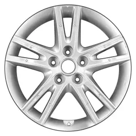 Alyhz076u20 Cci For Hyundai Elantra 09-12 Alloy Factory Wheel Double 5-spoke Silver 17x6