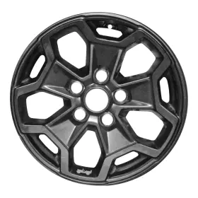Alyjg014u46 Cci 5 Split-spoke Painted Satin Black W Dark Grey Sticker 17 Alloy Factory