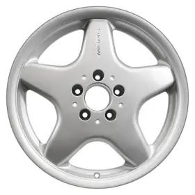 Alyme087u10 Cci For Mercedes-benz Clk320 02-03 Alloy Factory Wheel 5-spoke Machined Lip Silver