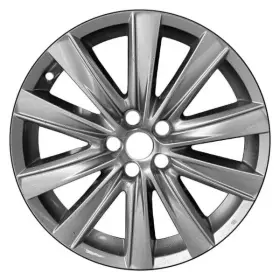 Alymx035u78 Cci For Mazda 6 18-20 Alloy Factory Wheel 10-spoke Medium Smoked Hypersilver 19x7.5