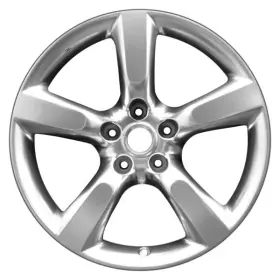 Alynk076u77 Cci For Nissan 350z 05-08 Alloy Factory Wheel 5-spoke Smoked Hyper Silver 18x8