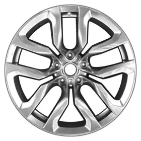 Alynl070u78 Cci For Nissan 370z 12-17 Alloy Factory Wheel 5 V-spoke Hyper Silver 18x9