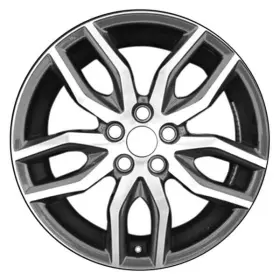 Alytu055u45 Cci Double 5-spoke Black 18x7.5 Alloy Factory Wheel Remanufactured