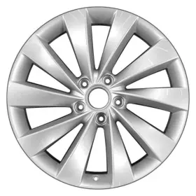 Alyvy077u20 Cci For Volkswagen Cc 09-15 Alloy Factory Wheel 10 Turbine-spoke Silver 18x8