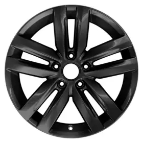 Alyvz027u45 Cci For Volkswagen Jetta 12-13 Alloy Factory Wheel Double 5-spoke Black 17x7